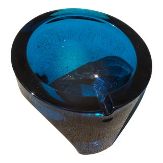 Viking Glass Tripod Ashtray For Sale