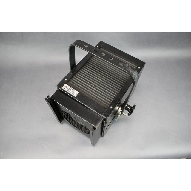This impressive vintage theatrical spotlight was manufactured in 1990 by divadelni technika praha, the prague-based...