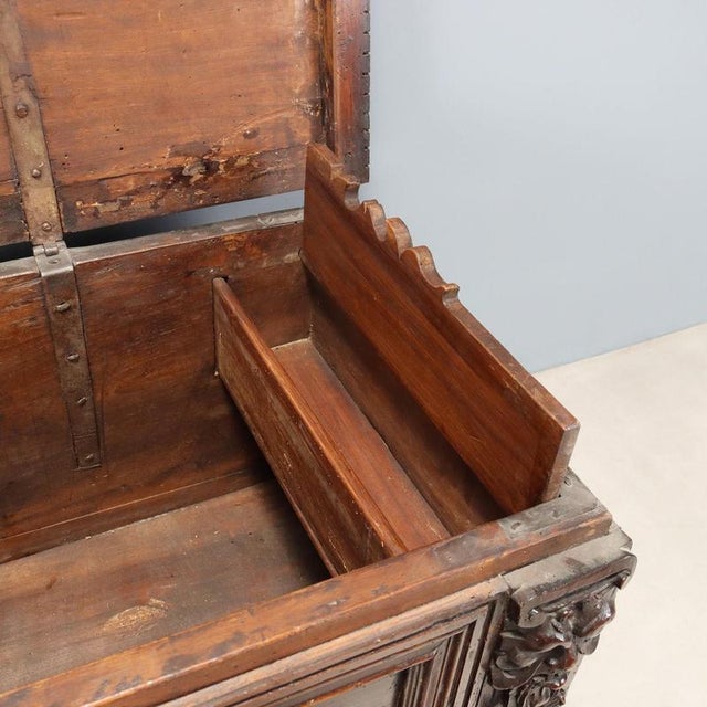 18th Century Italian Walnut Chest For Sale - Image 5 of 14