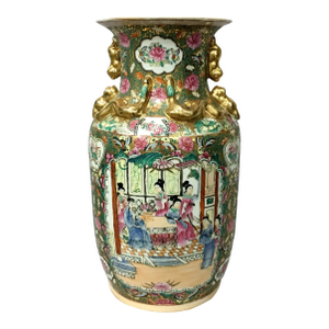 Early 20th Century Chinese Rose Madeline Vase