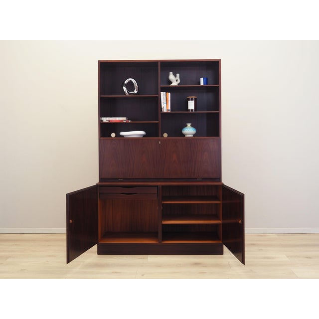 Danish Mahogany Bookcase from Omann Jun, 1970s For Sale - Image 4 of 18