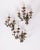 Vintage Italian Floral Wall Lamps in Iron and Porcelain, 1950s, Set of 3 For Sale - Image 4 of 16