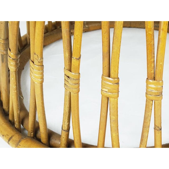 Mid-Century Modern Italian Coffee Table in Rattan and Rush from Franca Helg, 1955 For Sale - Image 17 of 18