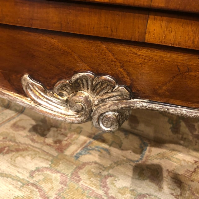 Italian Two Drawer Shaped Chest of Drawers For Sale - Image 9 of 12