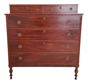 Sheraton Chest With Handkerchief Drawers