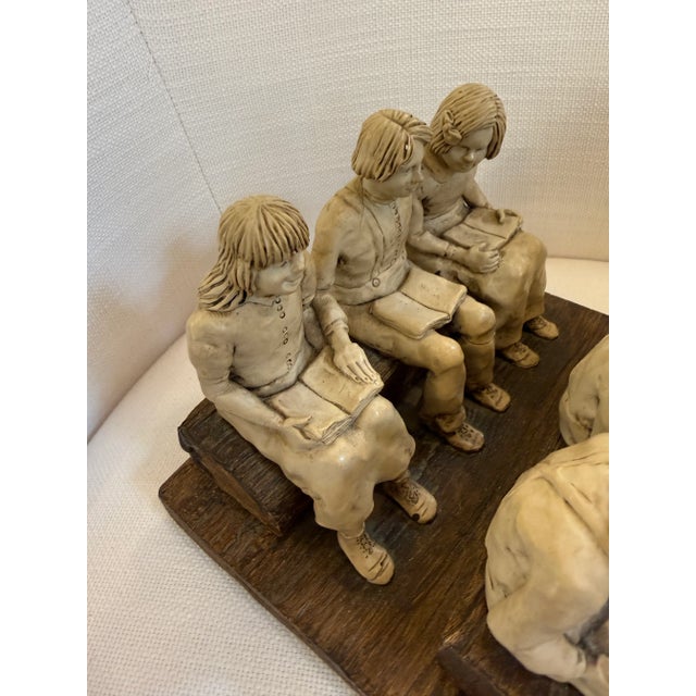 Late 19th Century Circa 1990's Betty Difuntorum "Study Time" Resin Sculpture For Sale - Image 5 of 12