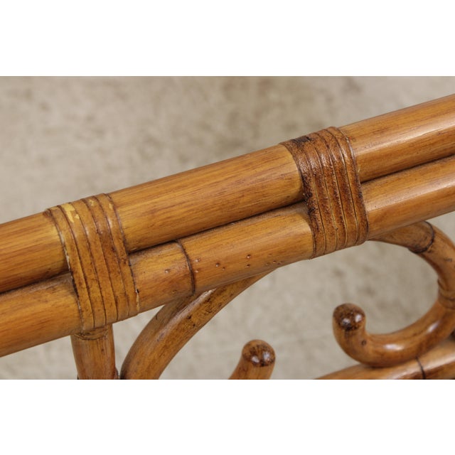 Brown Bamboo Queen Size Tommy Bahama Style Bed For Sale - Image 8 of 17