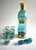 Turquoise Set of 6, Mid-Century Modern Tuscany Liqueur Set From the 1960s For Sale - Image 8 of 16