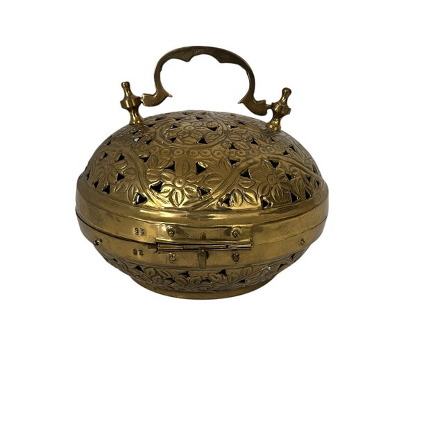 Chinoiserie Vintage Round Pierced Cricket Box For Sale - Image 3 of 4