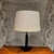Mid-Century Modern 1960s Patinated Bronze Bullet Table Lamp For Sale - Image 3 of 9