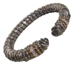 Alwand Vahan Bangle Bracelet Sterling, 14Kt and Diamonds