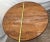 1980s Round Expansion Dining Room Kitchen Table Solid Cathedral Oak Carved Claw Feet For Sale - Image 13 of 15