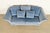 1980s Baker Furniture Blue Velvet Upholstered Roll Arm Sofa For Sale - Image 5 of 13