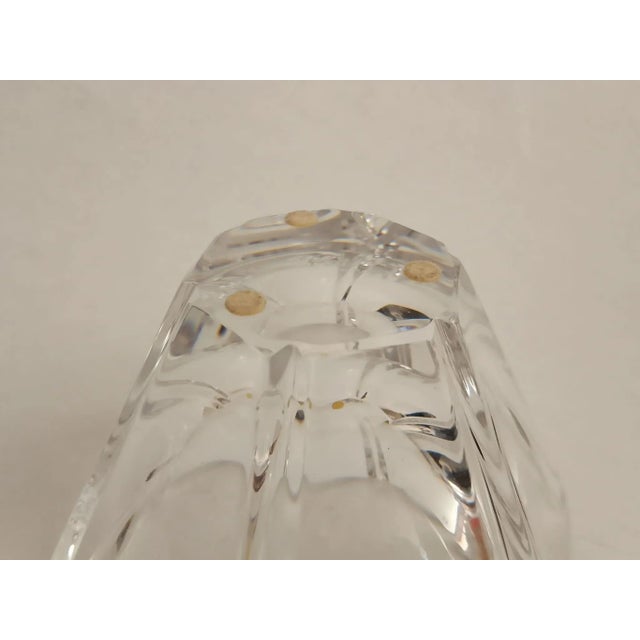 Glass Vintage Corona Crystal Vase by Lars Hellsten for Orrefors, 1970s For Sale - Image 7 of 10