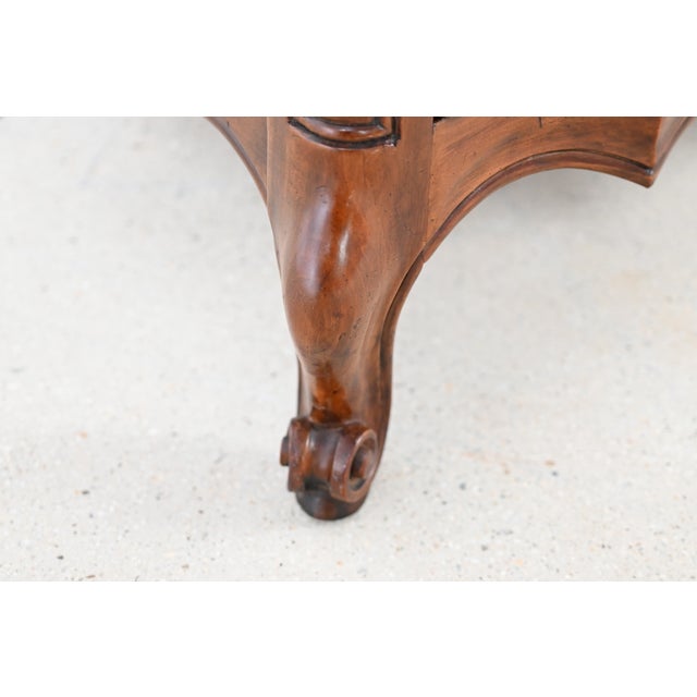 John Widdicomb French Louis XV Style Cherry Bombe Nine Drawer Dresser For Sale - Image 14 of 17