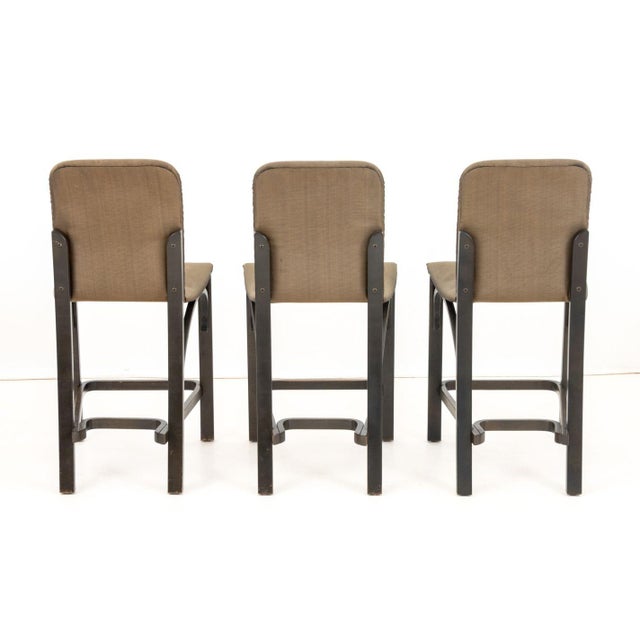 Wood Contemporary Painted Wood Counter Stools, 6 For Sale - Image 7 of 8