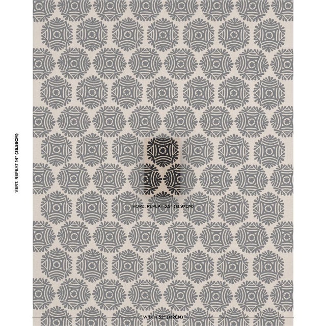 Created in collaboration with Drusus Tabor and printed by hand on a soft linen ground, Gilded Star Block Print has the...