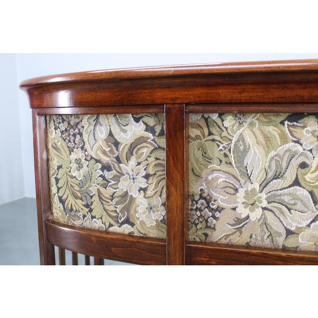 Art Nouveau Fledermaus Sofa attributed to Josef Hoffmann, 1960s For Sale - Image 13 of 18