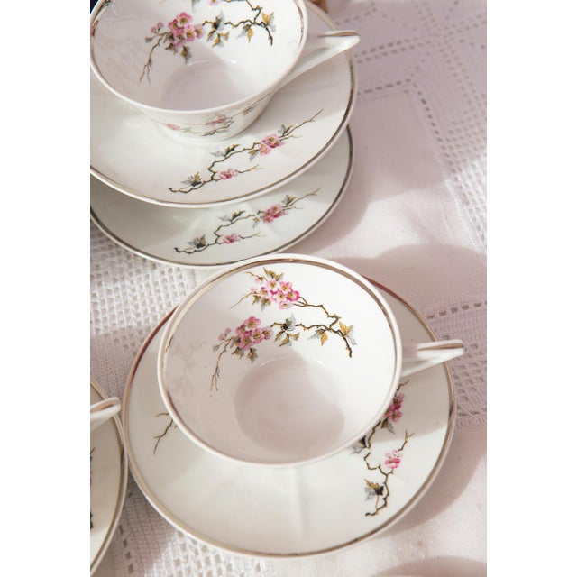 Art Deco Tea Service for 12 from Limoges Porcelain, 1920s-1930s, Set of 26 For Sale - Image 6 of 8