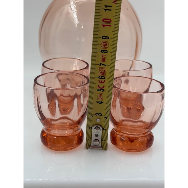 Vintage Rosalin Glass Liqueur Set, 1950s, Set of 5 For Sale - Image 16 of 18