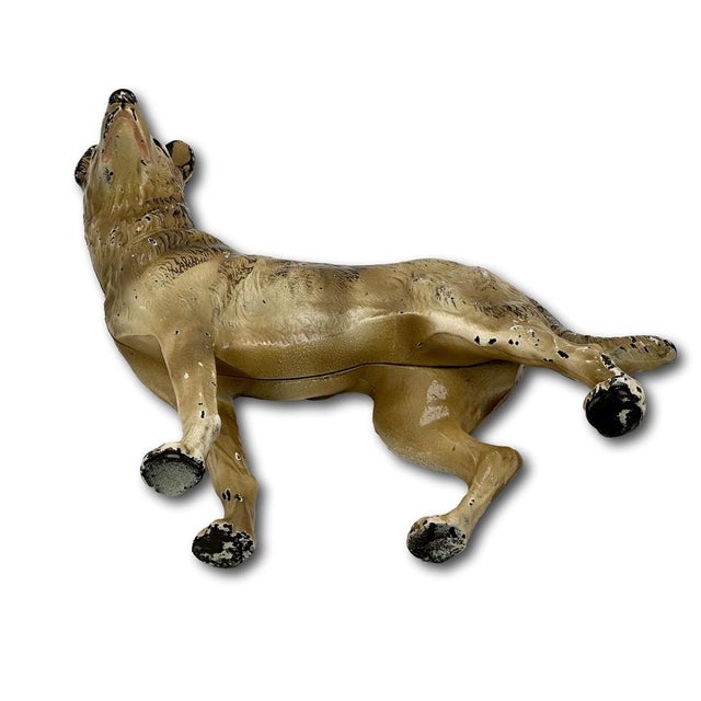 Hard to Find Vintage 1930s Hubley Manufacturing Co. Cast Iron German Shepherd Dog Doorstop For Sale - Image 15 of 17