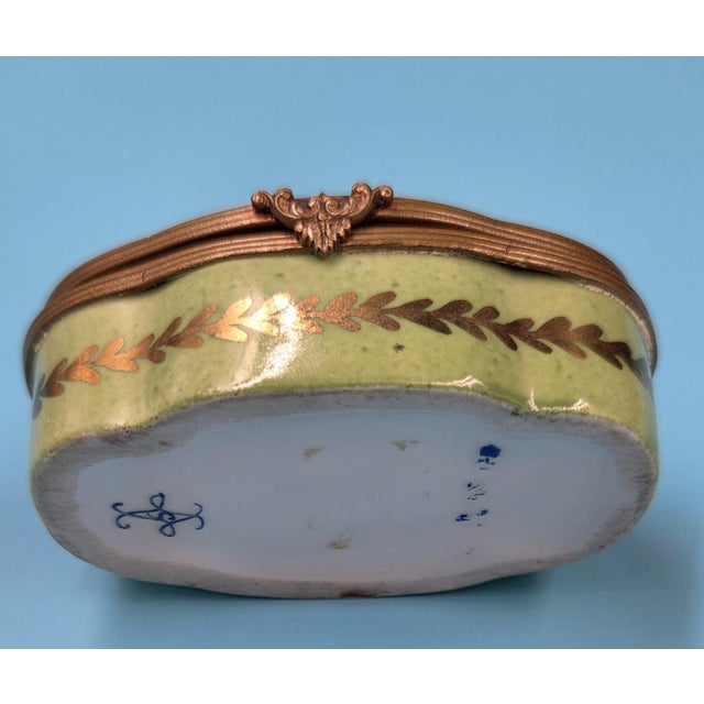 Vintage Curated Collection Fine Porcelain Trinket Boxes Featuring Tiffany & Co., Limoges & Lenox- Set of 5 For Sale - Image 14 of 18