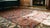 Textile 1850s Pink Rose Medallion Antique Persian Serab Rug 4'0" X 5'0" Knotted Wool Carpet For Sale - Image 7 of 7