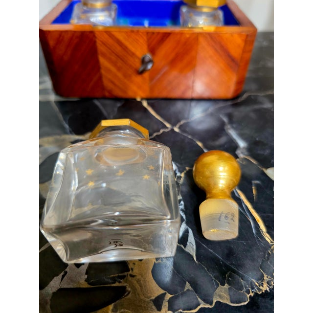 Brown Set of 4, Antique French Napoleon III Era Scent Caddy / Perfume Box For Sale - Image 8 of 11