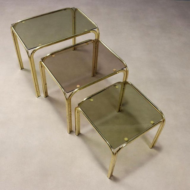 Nesting Tables, 1980s, Set of 3 For Sale - Image 3 of 8