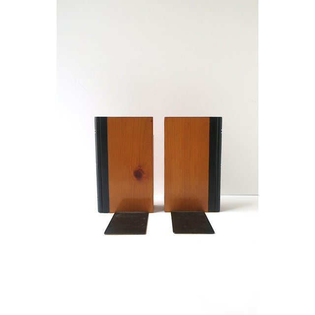 Oak Wood Book Bookends, Pair For Sale - Image 10 of 11