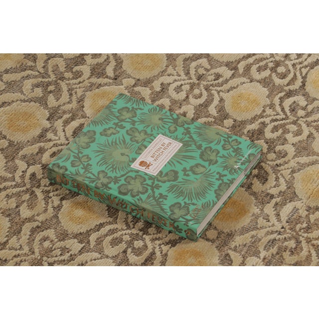 Rug & Kilim’s Block Print Runner With Gold & Beige-Brown Geometric Pattern For Sale - Image 10 of 10