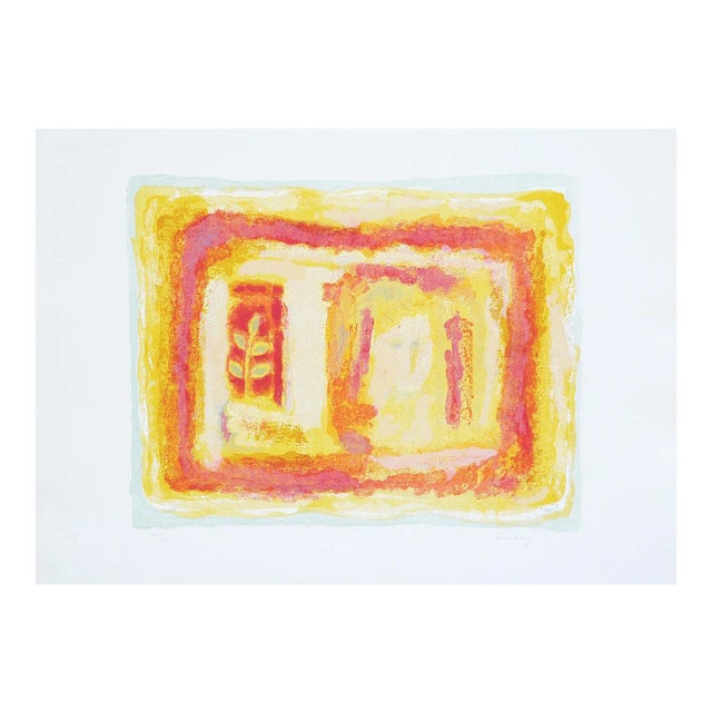 Girl at the Window - Original Litograph by Sami Burhan - 1969 1969 For Sale