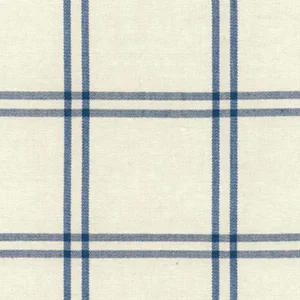 Schumacher Luberon Plaid Fabric in Indigo