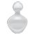 Hand Blown Murano Bottle in Crystal White Large For Sale