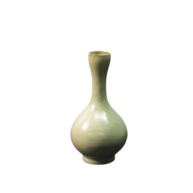 Chinese Crazy Crackling Ceramics Vase For Sale - Image 3 of 3