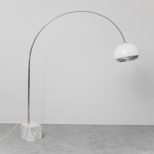 Arc Floor Lamp by Harvey Guzzini, 1970s For Sale - Image 14 of 14