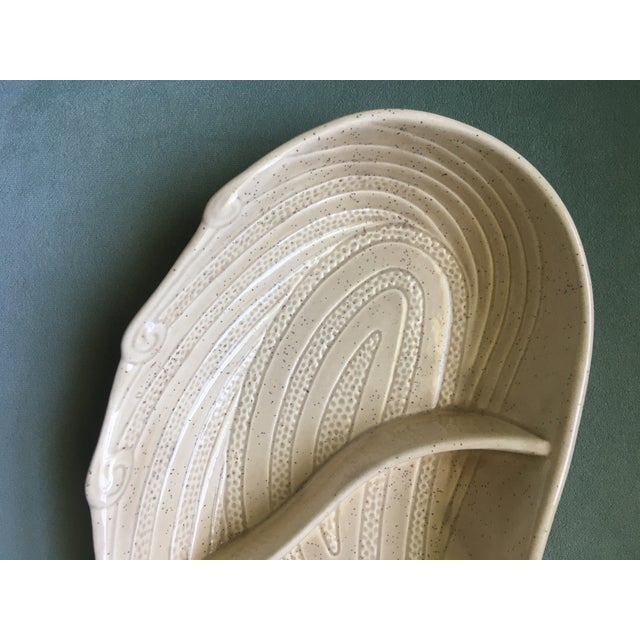 1960s California Pottery Paisley Appetizer Serving Plates - a Pair For Sale - Image 9 of 12