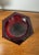 Vintage Ruby Red Pressed Glass Goblets Diamond Pattern Pedestal Stemwar - Set of 3 For Sale - Image 12 of 18
