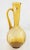 We are selling this Mid Century Italian Murano glass pitcher. This pitcher has orange-yellow amber color glass with...