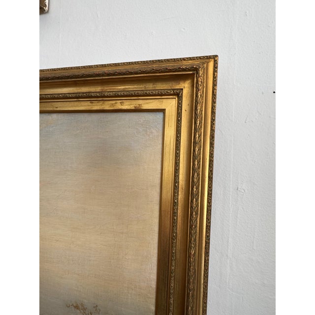 Antique 19th Century British Oil Painting “The Ford, Varaley Woods” by H. Pope For Sale - Image 9 of 12