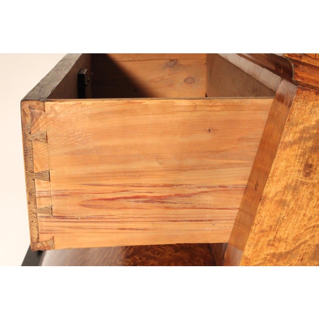 Biedermeier Birch Cylinder Desk For Sale - Image 12 of 13