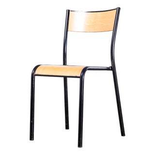 French Model 510 Stacking School Dining Chair from Mullca, 1950s For Sale