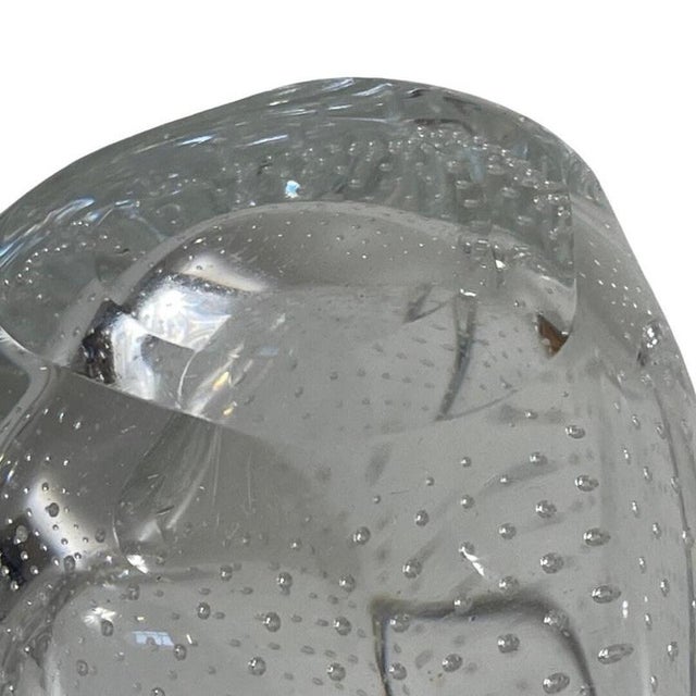 Large Beukennootje Vase with Encapsulated Bubbles by Floris Meydam for Glasunie Leerdam For Sale - Image 9 of 11