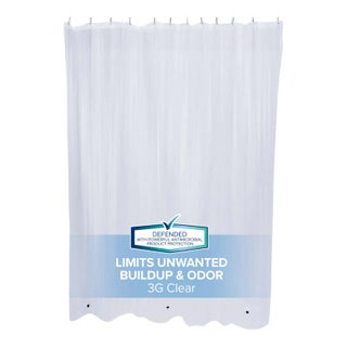 Clear Mildew Resistant Lightweight Peva Shower Curtain Liner (70" X 72") For Sale