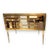 Vintage Murano glass sideboard, handcrafted on the Venetian island by master glassblowers. The top is burgundy glass,...