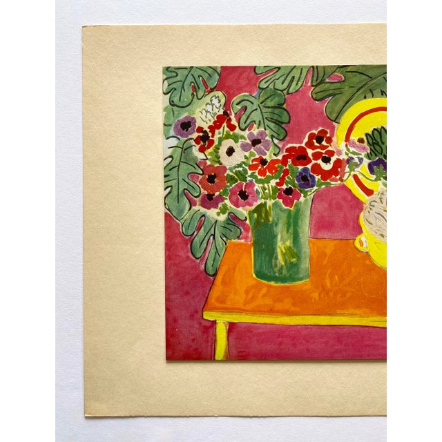 Henri Matisse Vintage 1946 First Edition Mid Century Modernist Fine Art Lithograph Print " l'Ananas " 1940 For Sale In Kansas City - Image 6 of 12