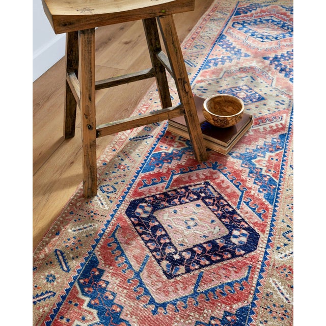 1920s Antique Persian Heriz Runner Rug For Sale - Image 5 of 8