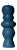 Sculptural Postmodern Beeswax Pillar Candle No.02 in Lucid Blue For Sale