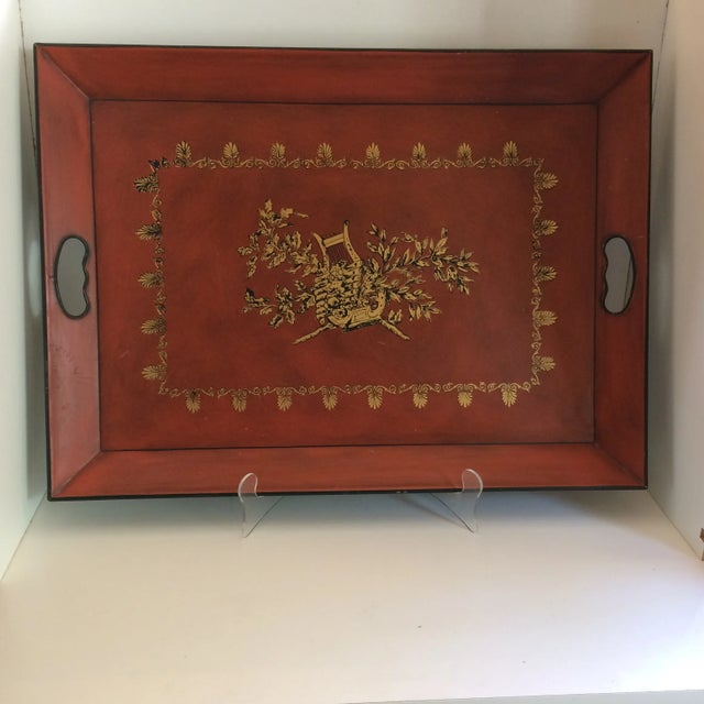 Instrumental Design Metal Serving Tray by Nashco Products of New York For Sale - Image 13 of 13