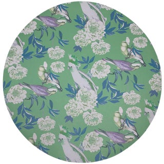 Nicolette Mayer Peony Inspira Tropical 16" Round Pebble Placemats, Set of 4 For Sale